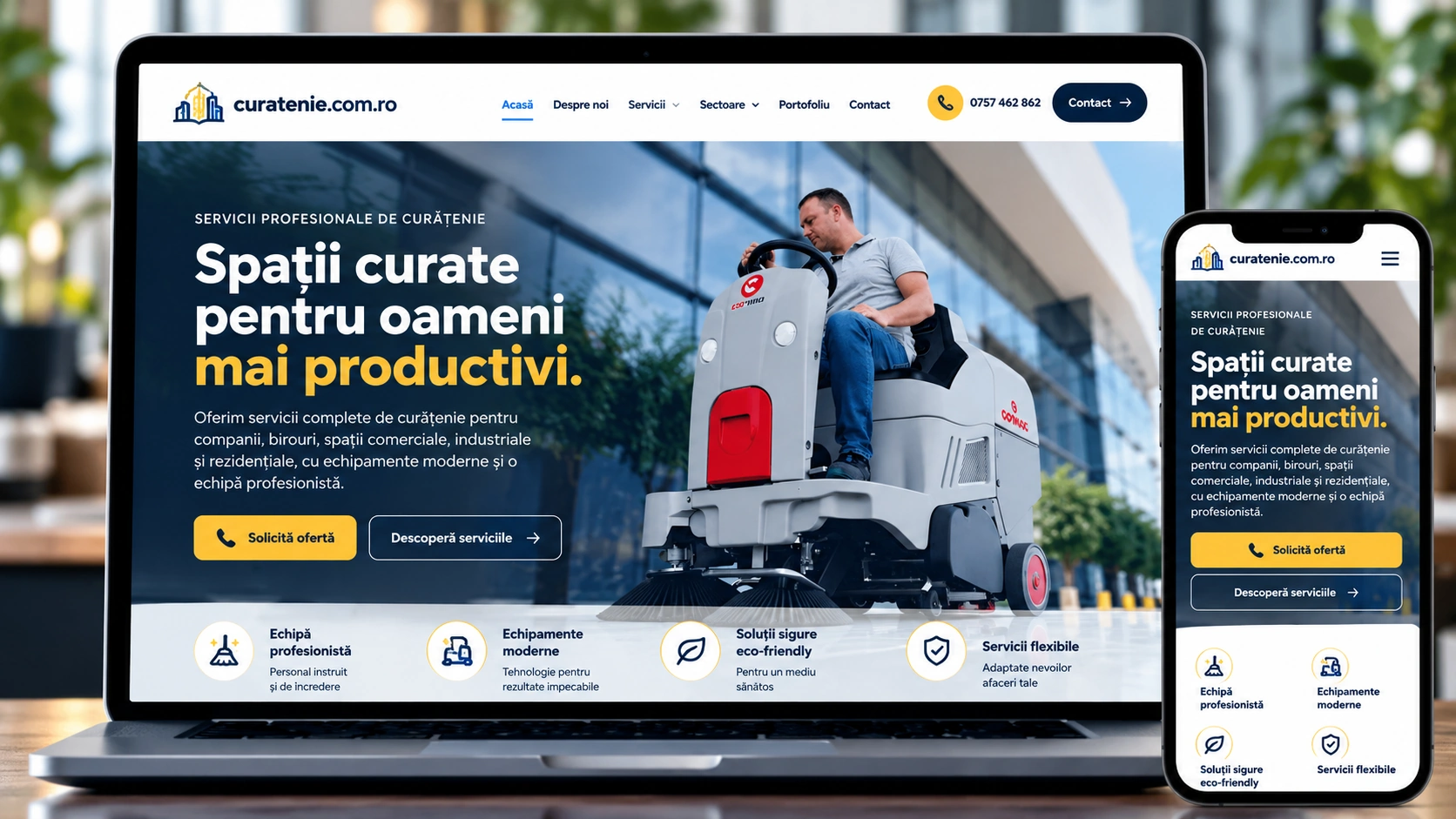 curatenie.com.ro — proiect TSC Marketing